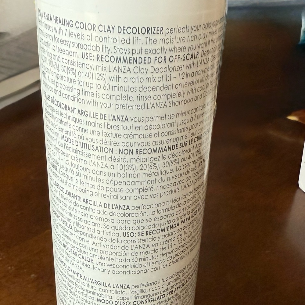 L'ANZA Healing Color CLAY DECOLORIZER, 16 oz Pro Hair Product - Picture 3 of 7